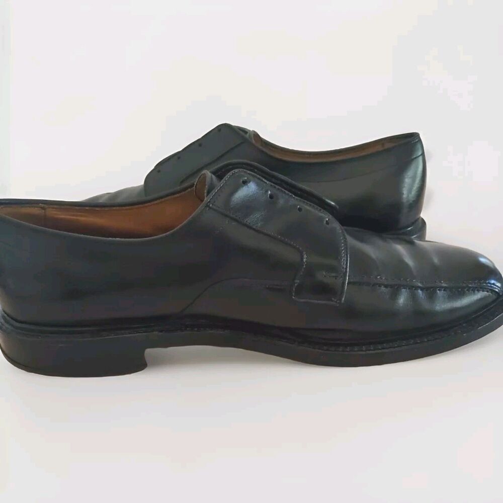 Allen Edmonds Hillcrest Derby Black Dress Shoe Mens 13D  Bicycle NO LACES